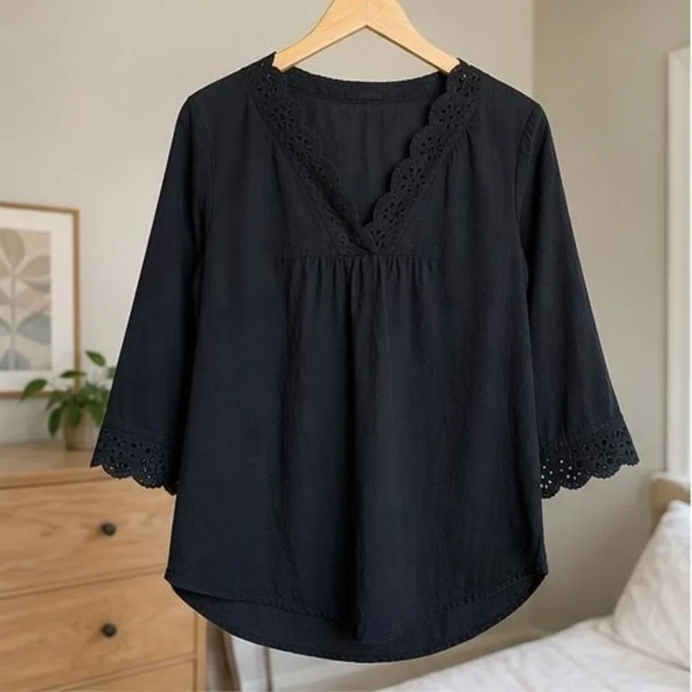 Sage Tie Neck Blouse